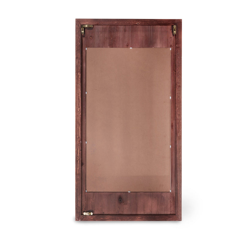 Coquille Decorative Wood Framed Wall Mirror