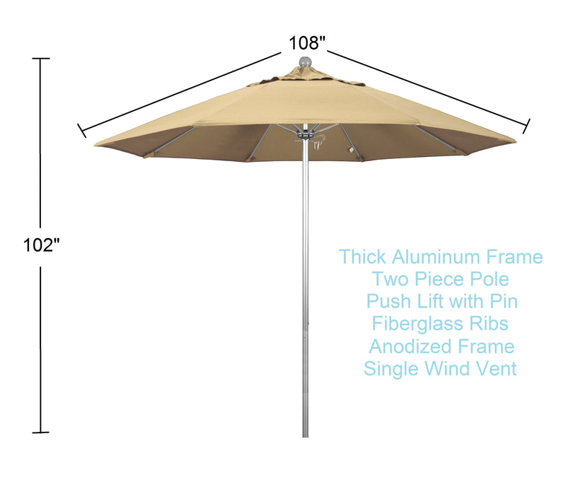 9 ft patio umbrella beige dimensions and benefits