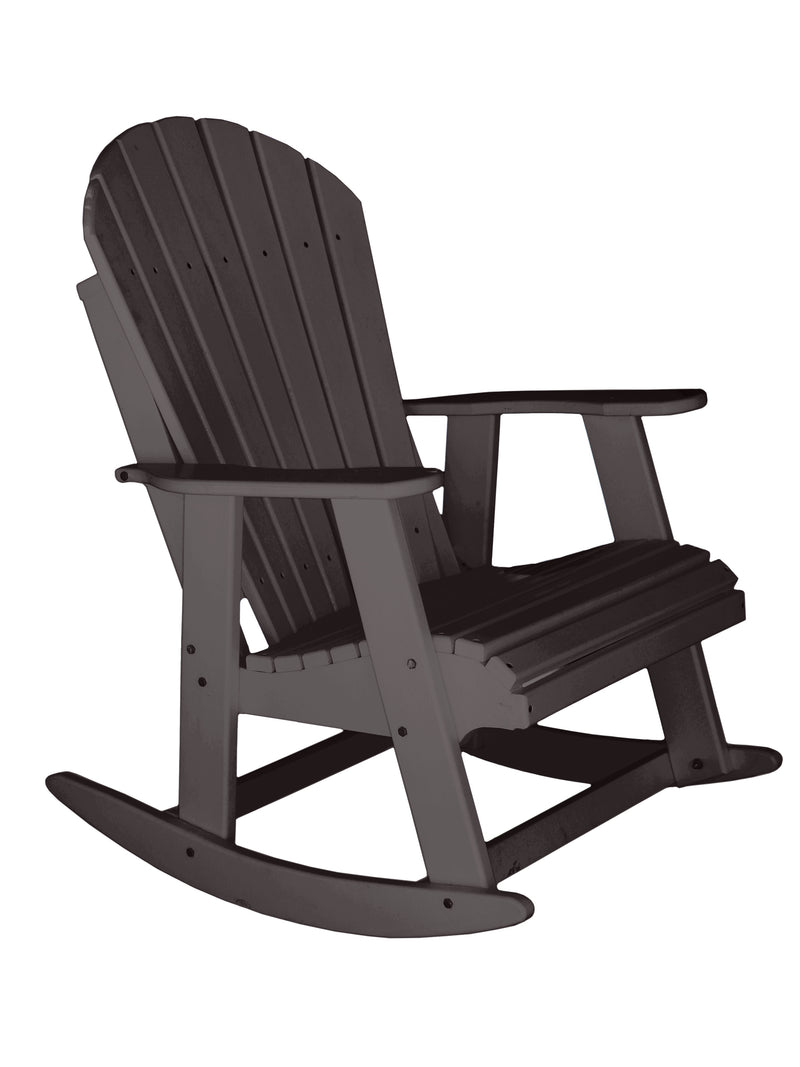 brown poly rocking chair