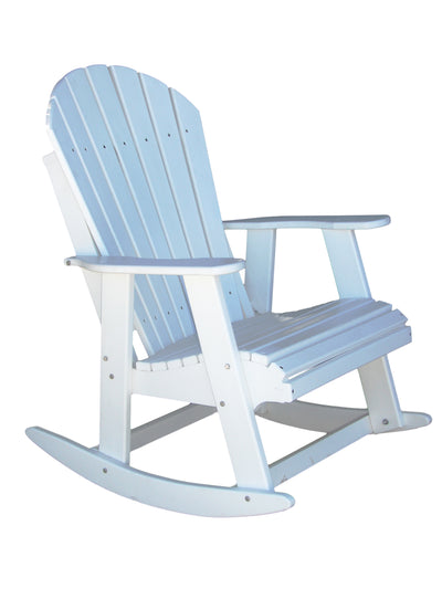 white poly rocking chair