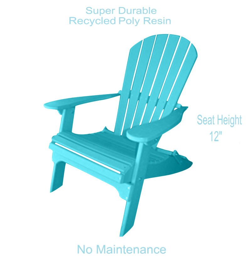 teal poly adirondack chair benefits