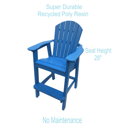 tall adirondack chair blue benefits