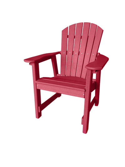 cranberry red poly dining chair