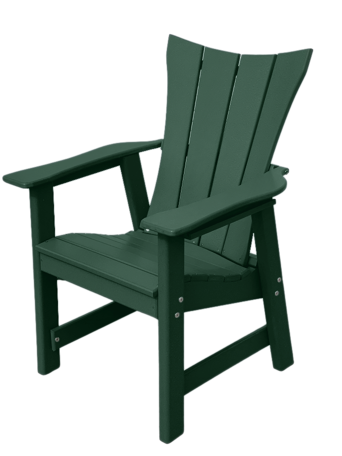 green modern outdoor dining chair