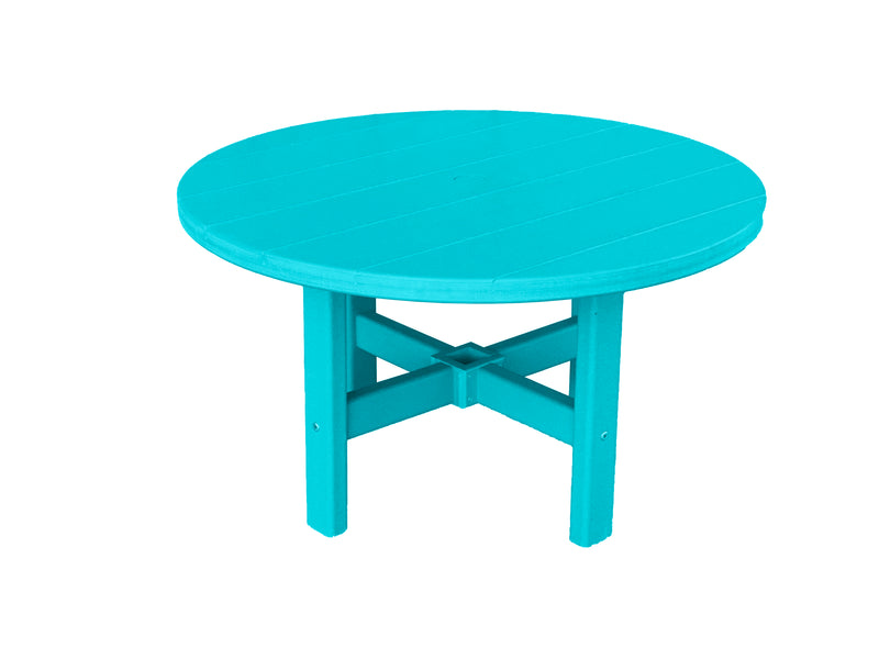 teal poly coffee table