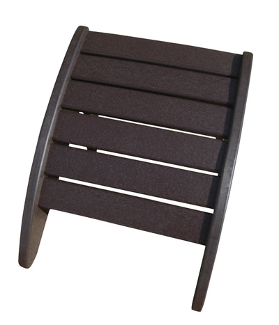 brown adirondack chair footrest