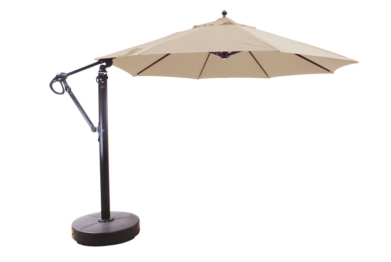 beige 11 ft cantilever umbrella