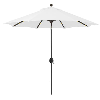natural white 9 ft. auto tilt patio umbrella