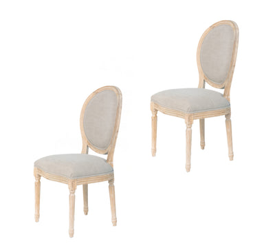 Sonoma Coast Wooden Upholstered Dining Chair, Set of 2