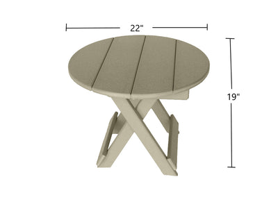 Round Outdoor Patio Side Table