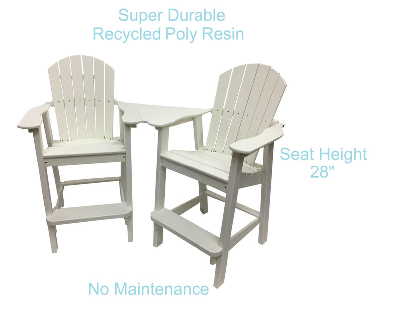 white tall adirondack chair set benefits
