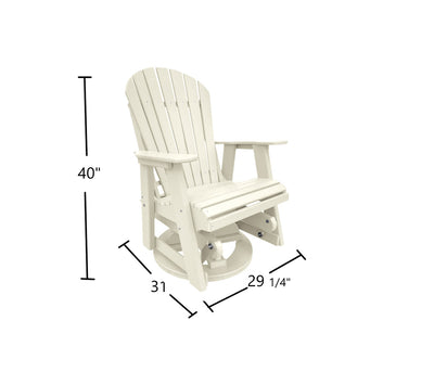 white outdoor swivel glider chair dimensions