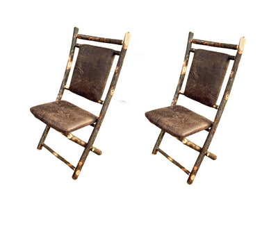 Hickory Folding Chair Set of 2