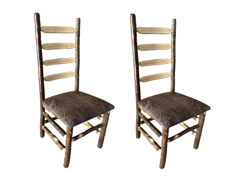 Hickory Ladder Back Chair Set of 2