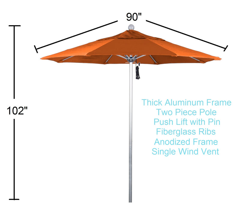 7.5 ft patio umbrella tuscan dimensions and benefits