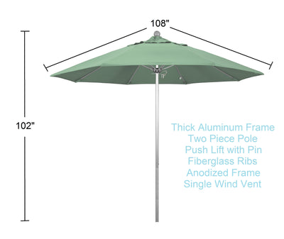 9 ft patio umbrella spa green dimensions and benefits
