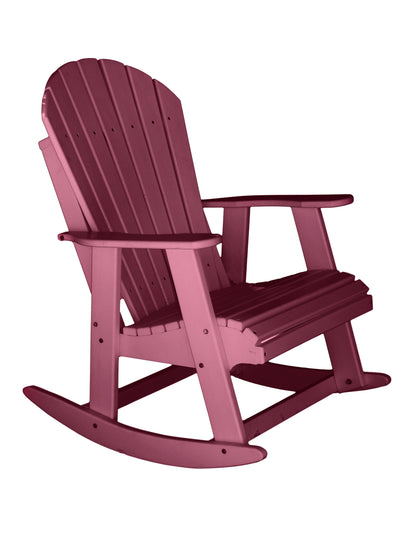dark red poly rocking chair