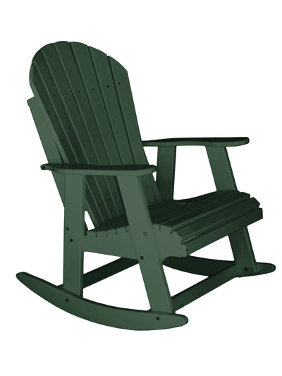 green poly rocking chair