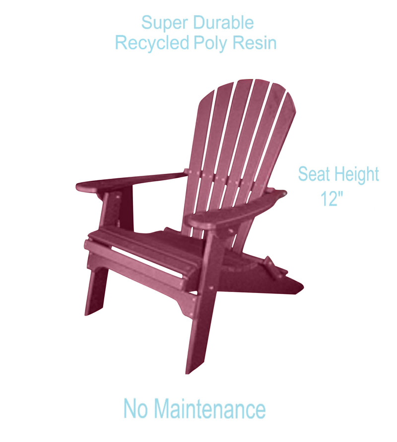 dark red poly adirondack chair benefits