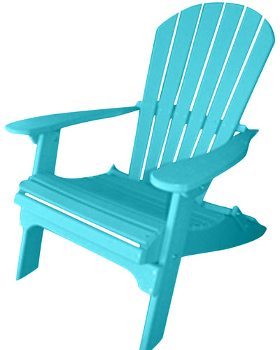 teal folding adirondack chair poly outdoor furniture