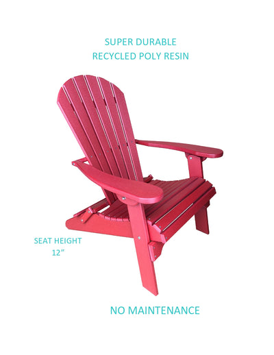 cranberry red poly adirondack chair benefits