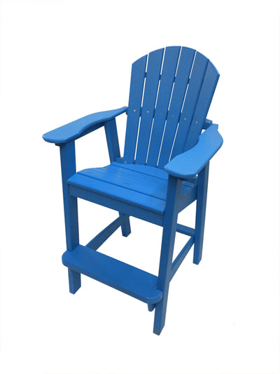 blue poly balcony chair