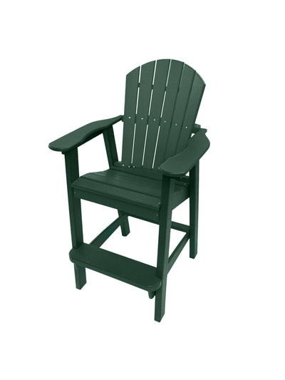 green poly balcony chair