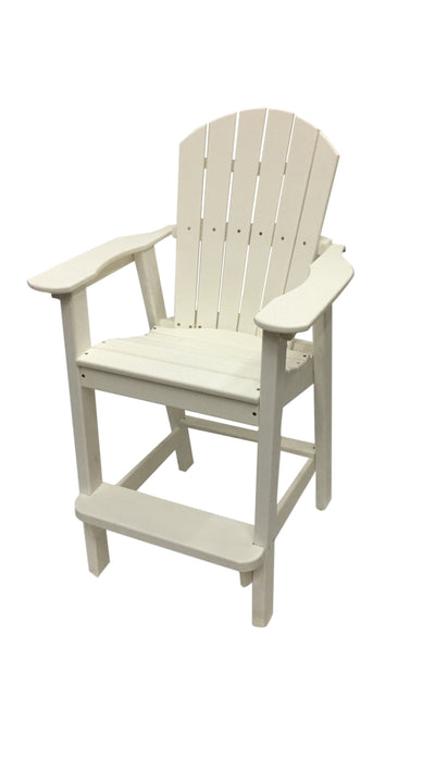 white tall adirondack chair poly outdoor furniture
