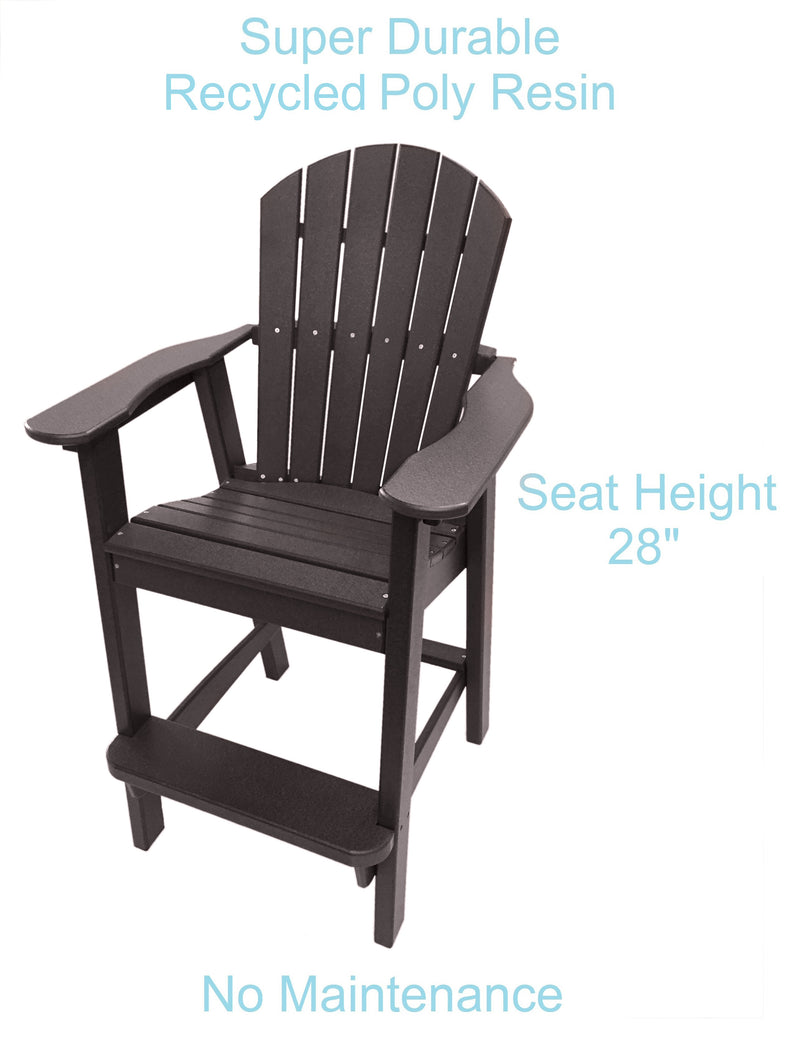 brown tall adirondack chair set benefits