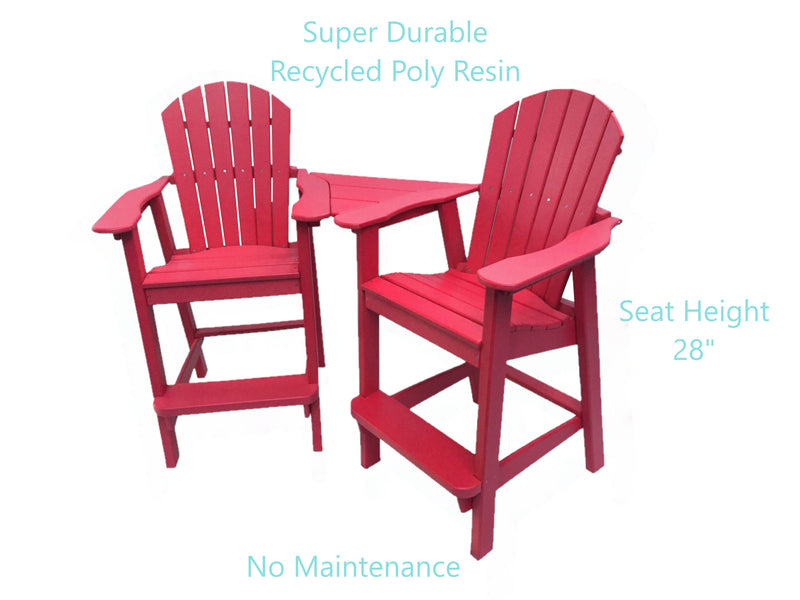 cranberry red tall adirondack chair set benefits
