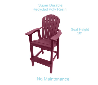 dark red tall adirondack chair set benefits