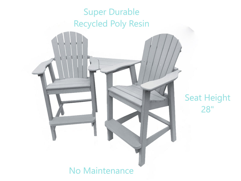 grey tall adirondack chair set benefits