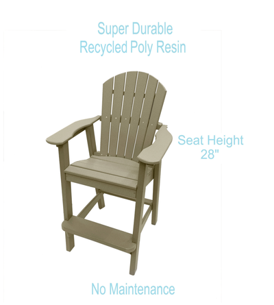 Tall Adirondack Chairs with Table