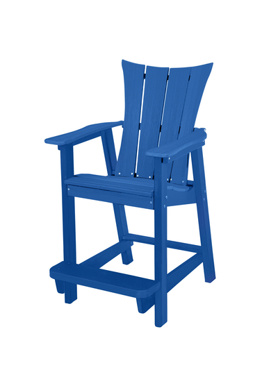 blue counter height adirondack chairs