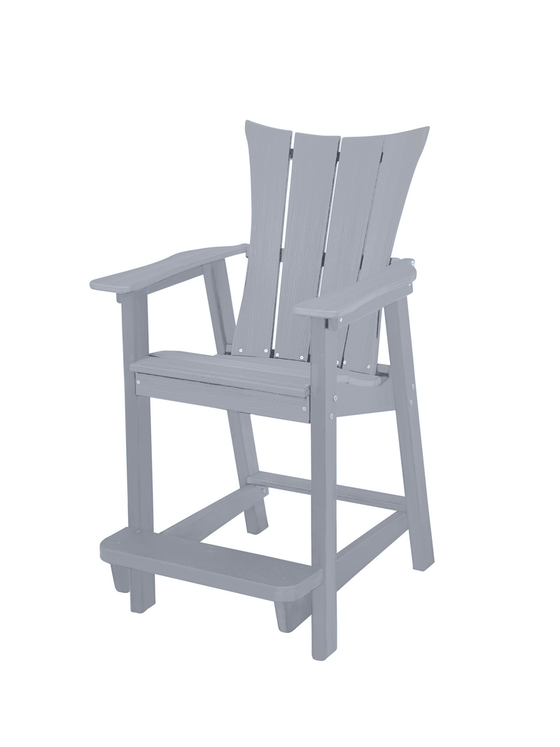 grey counter height adirondack chairs