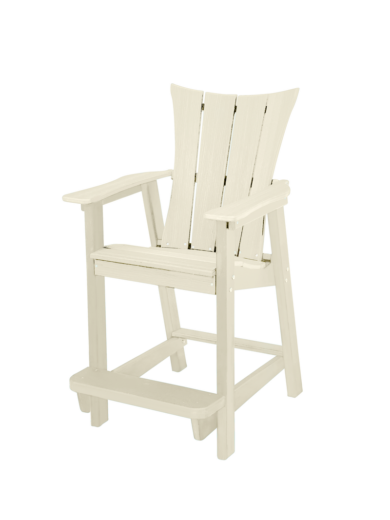 white counter height adirondack chairs
