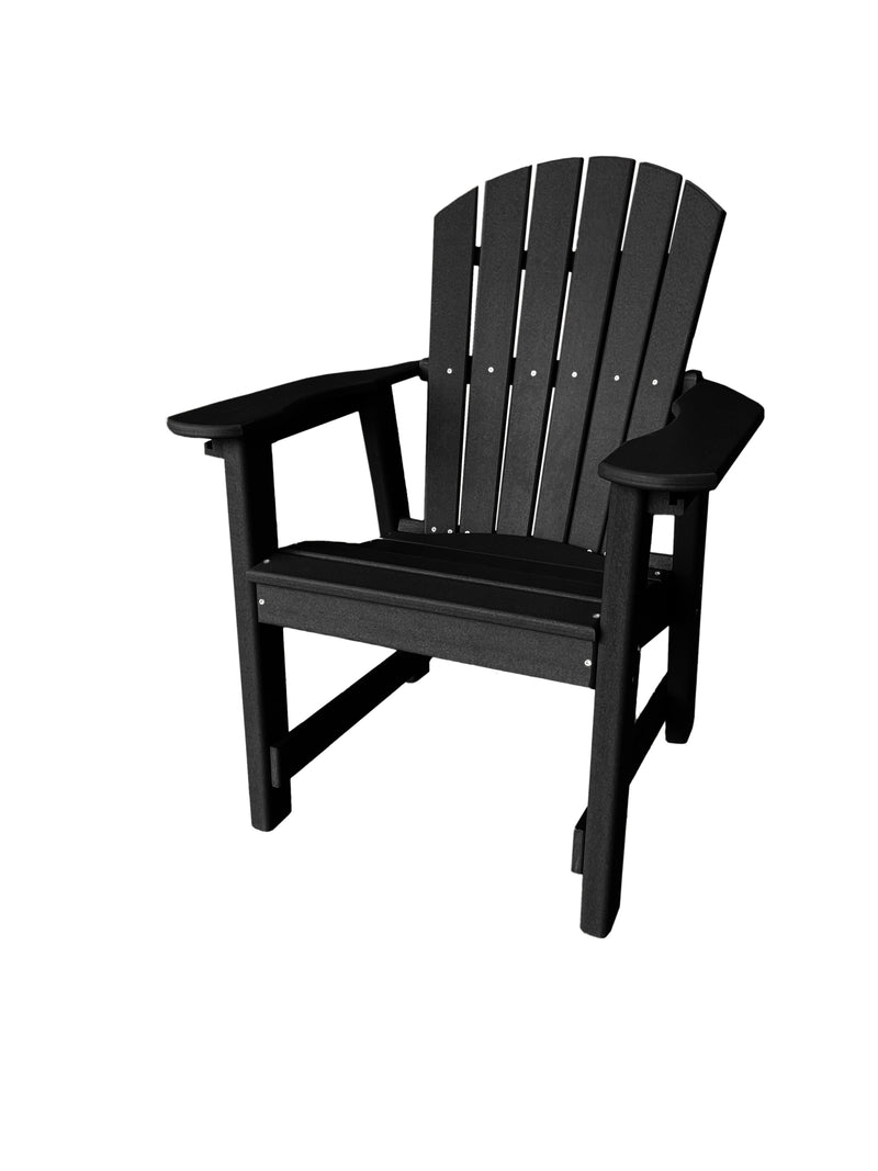 black poly dining chair