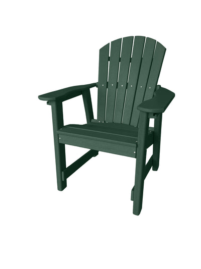 green poly dining chair