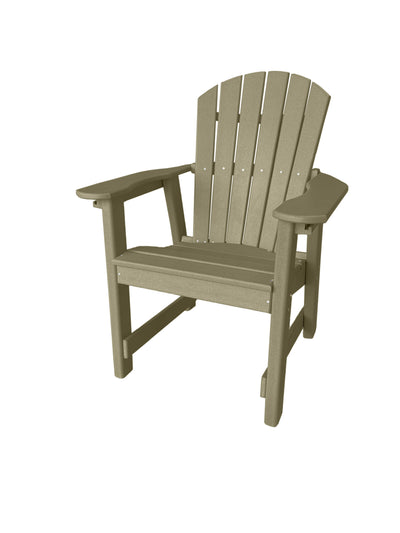 tan poly dining chair