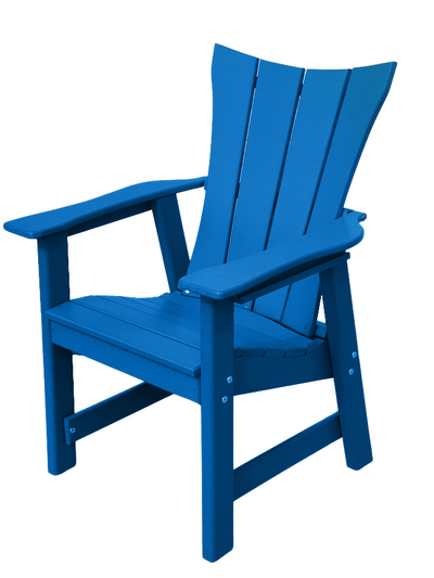 blue modern outdoor dining chair