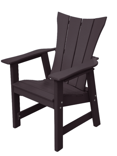 brown modern outdoor dining chair