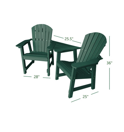 2 Chair Dining Table Set