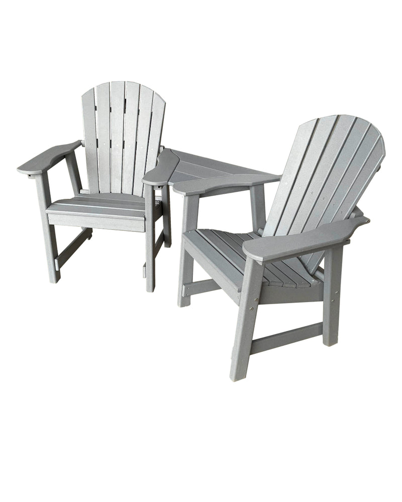 Adirondack Dining Chair Set for 2 with Table