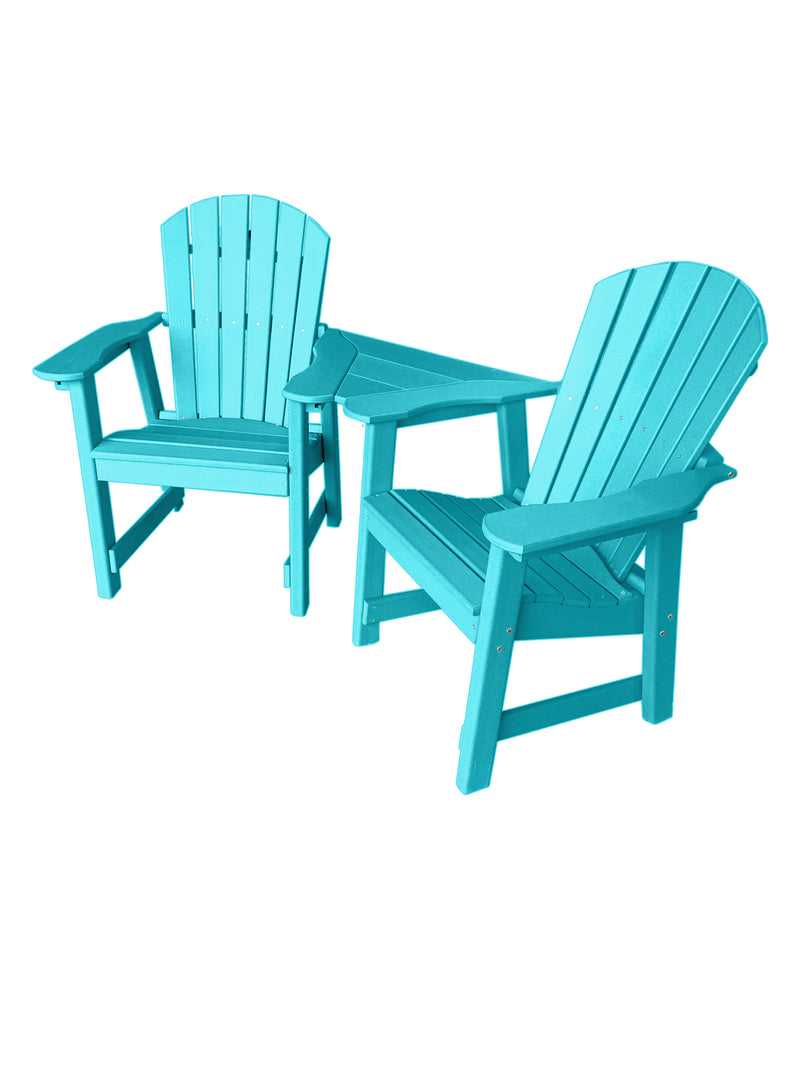 Double Adirondack Dining Chair Set with Table