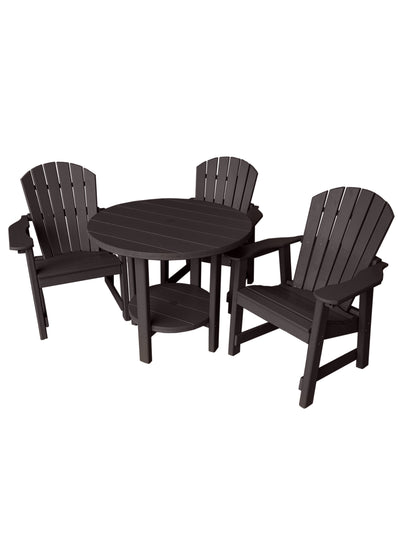 brown poly outdoor dining set