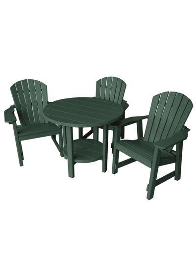green poly outdoor dining set