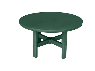 green round outdoor poly coffee table