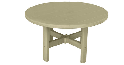 tan conversation table poly outdoor furniture