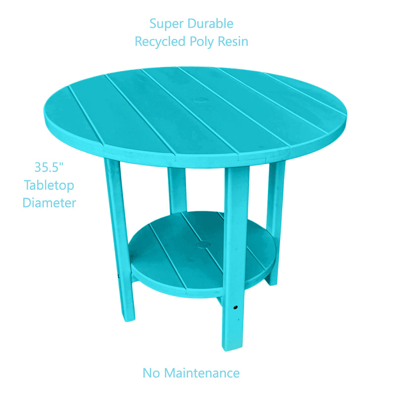 Round Outdoor Poly Dining Table