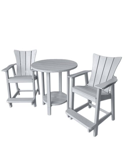 Tall Outdoor Bistro Set Quick Free Shipping Phat Tommy